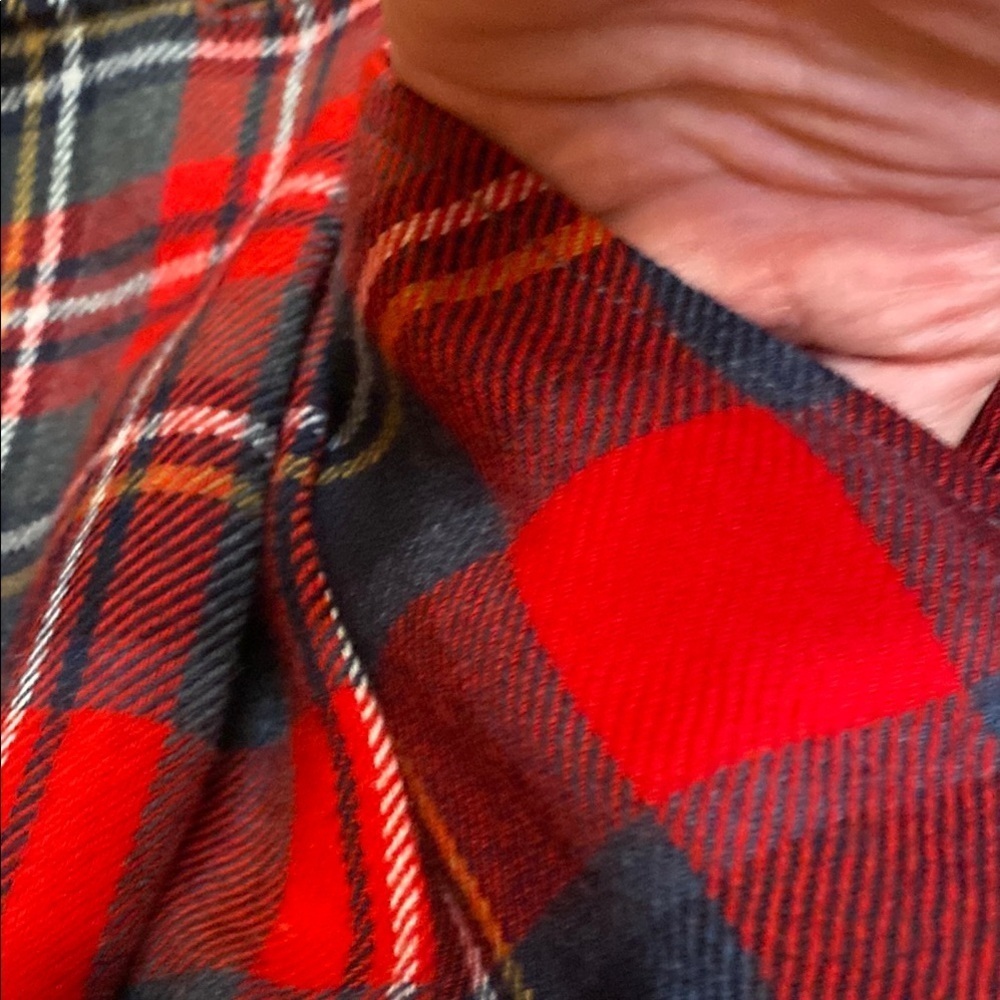 Vintage ILGWU Wool Red and Blue Plaid Women's Skirt Heitage Tweed Fall - Picture 11 of 13